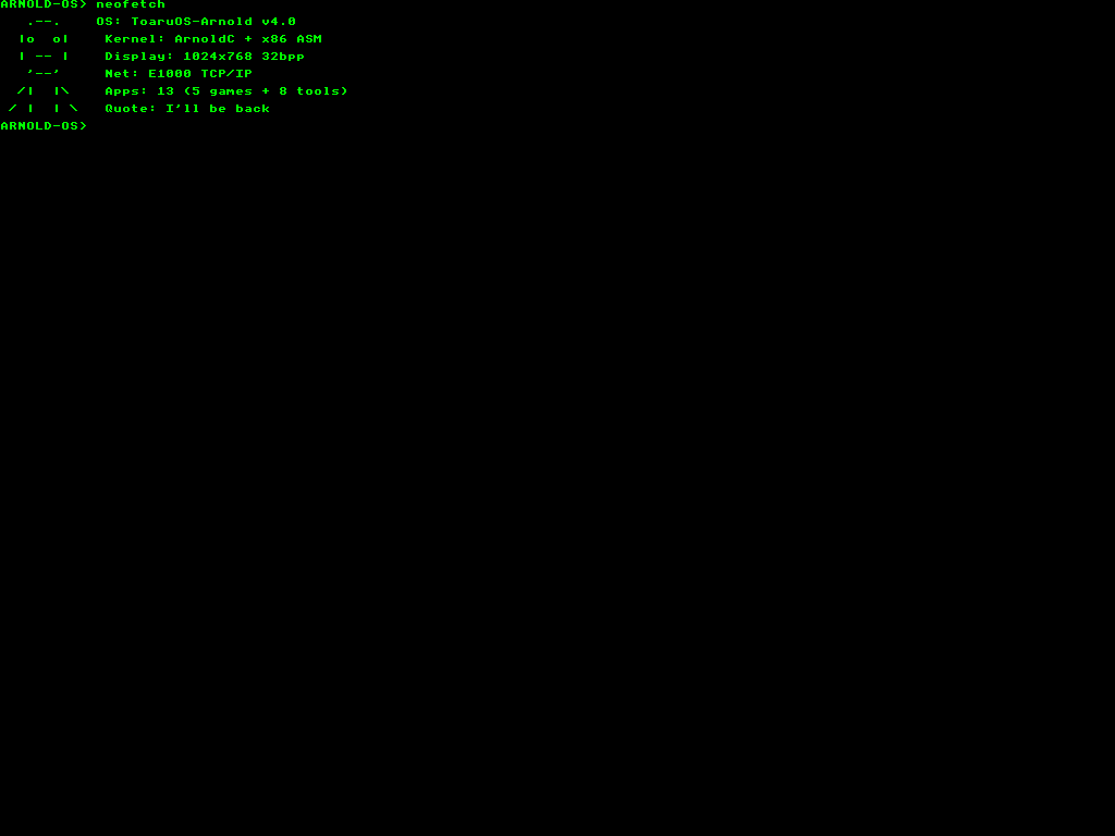 Terminal with neofetch